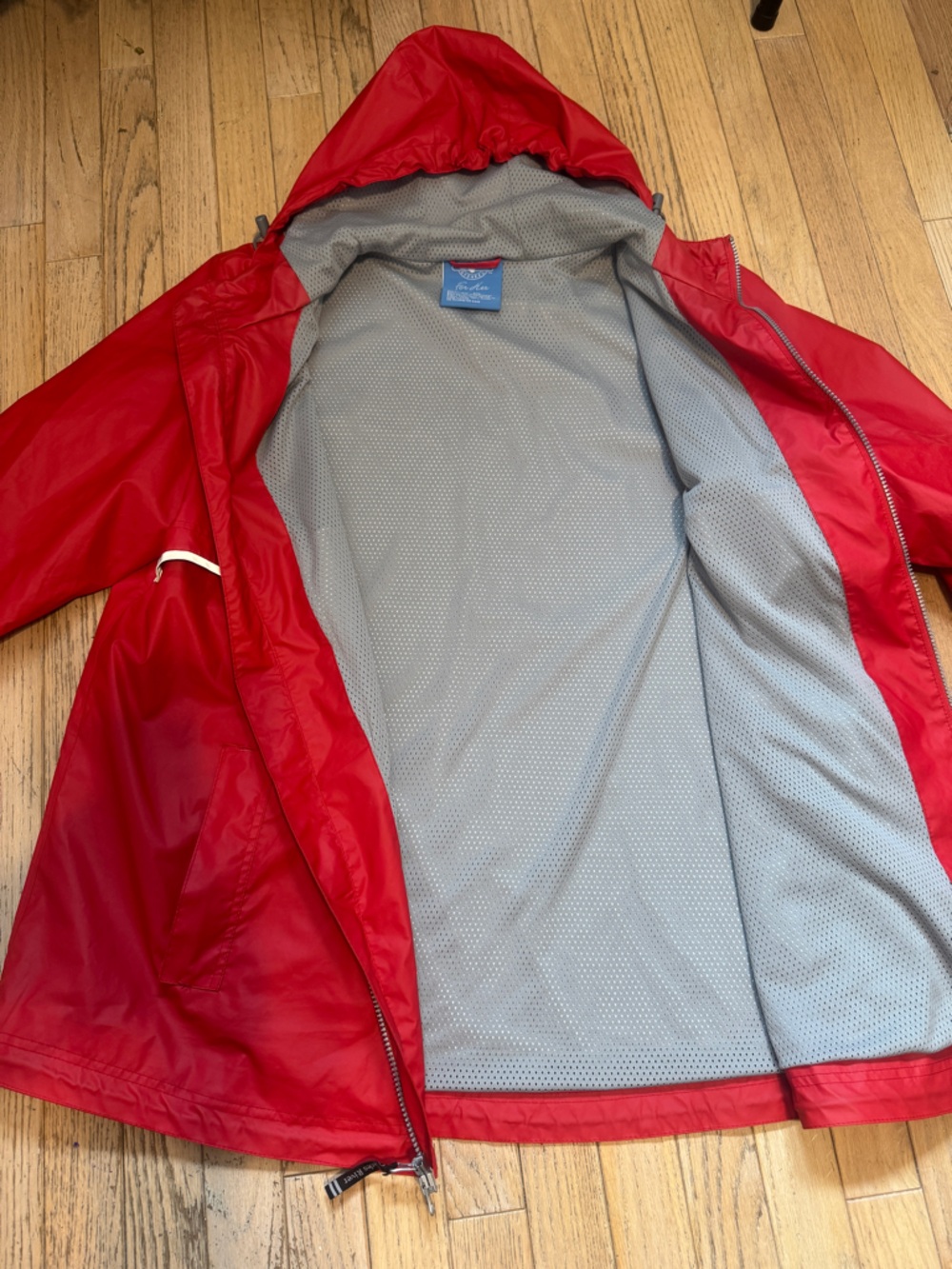 Charles River Apparel Red Rain Jacket 2XL New Englander Waterproof Hooded - Picture 9 of 14